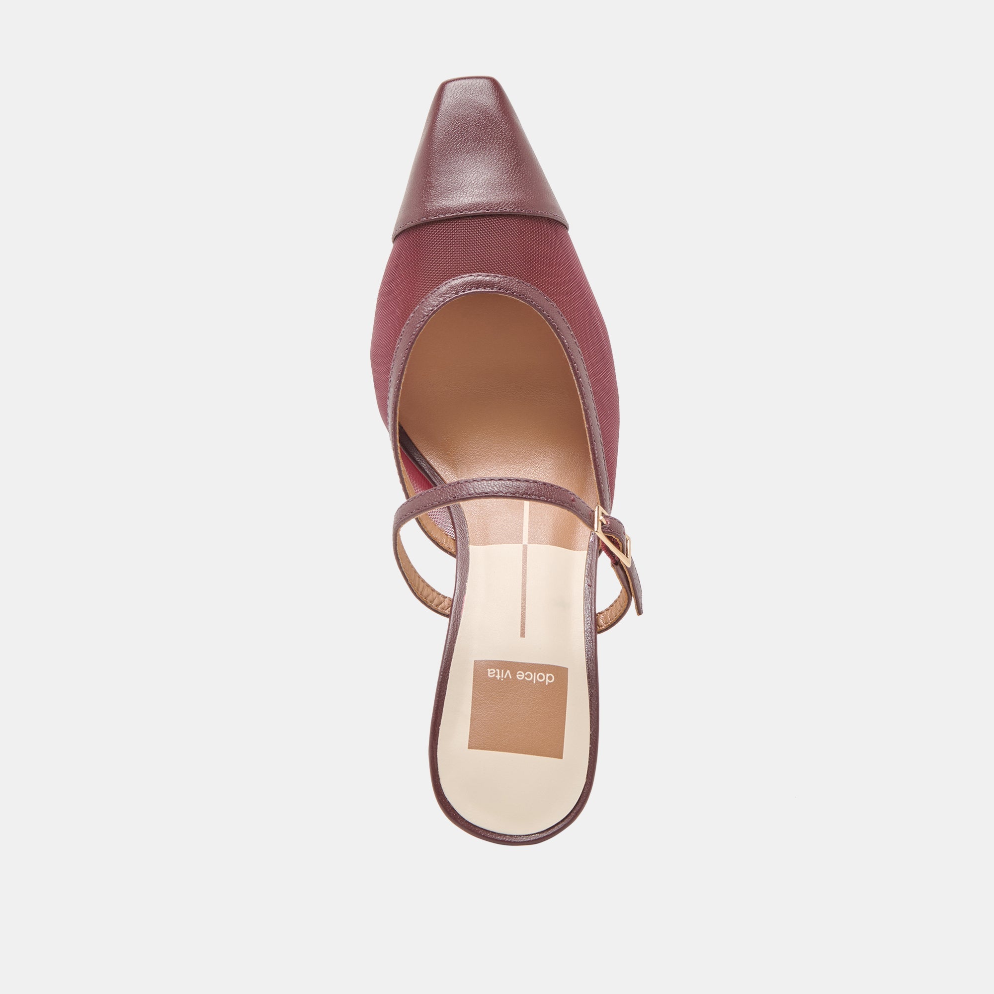 Loyd Burgundy Mesh Heels / Dolce Vita