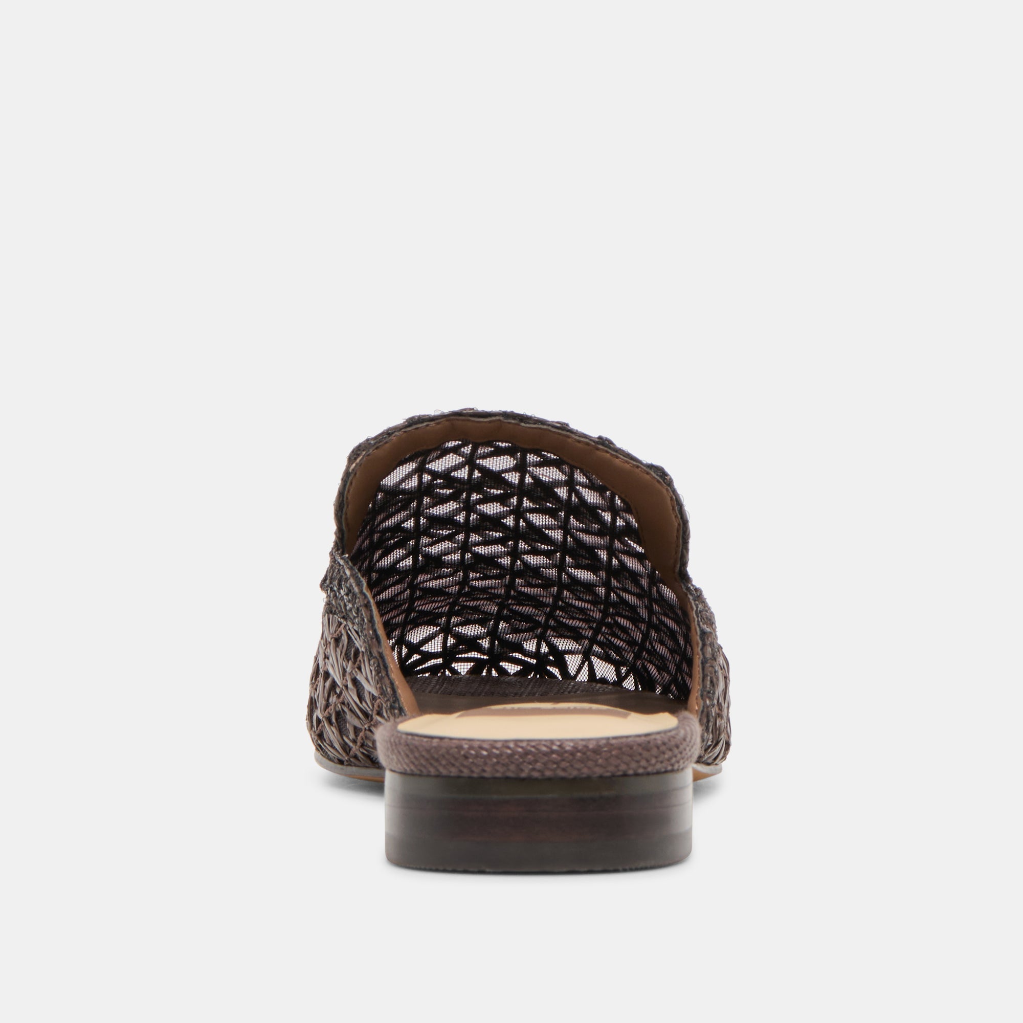 Kirt Chocolate Cross Hatch Raffia Flats / Dolce Vita