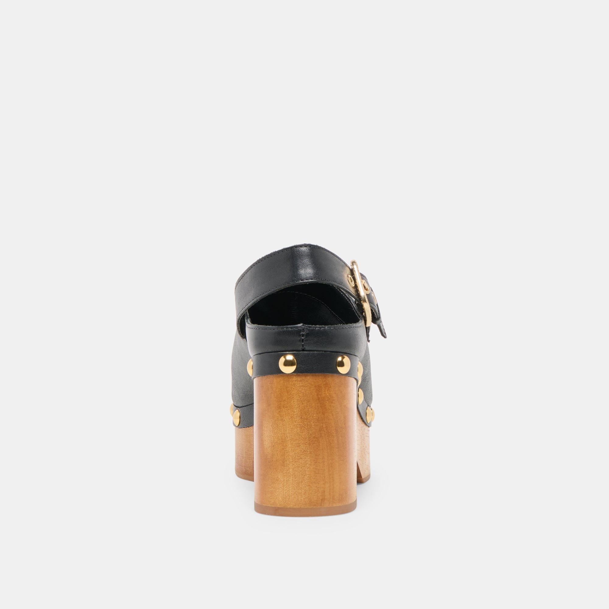 Adelan Black Leather Clogs / Dolce Vita