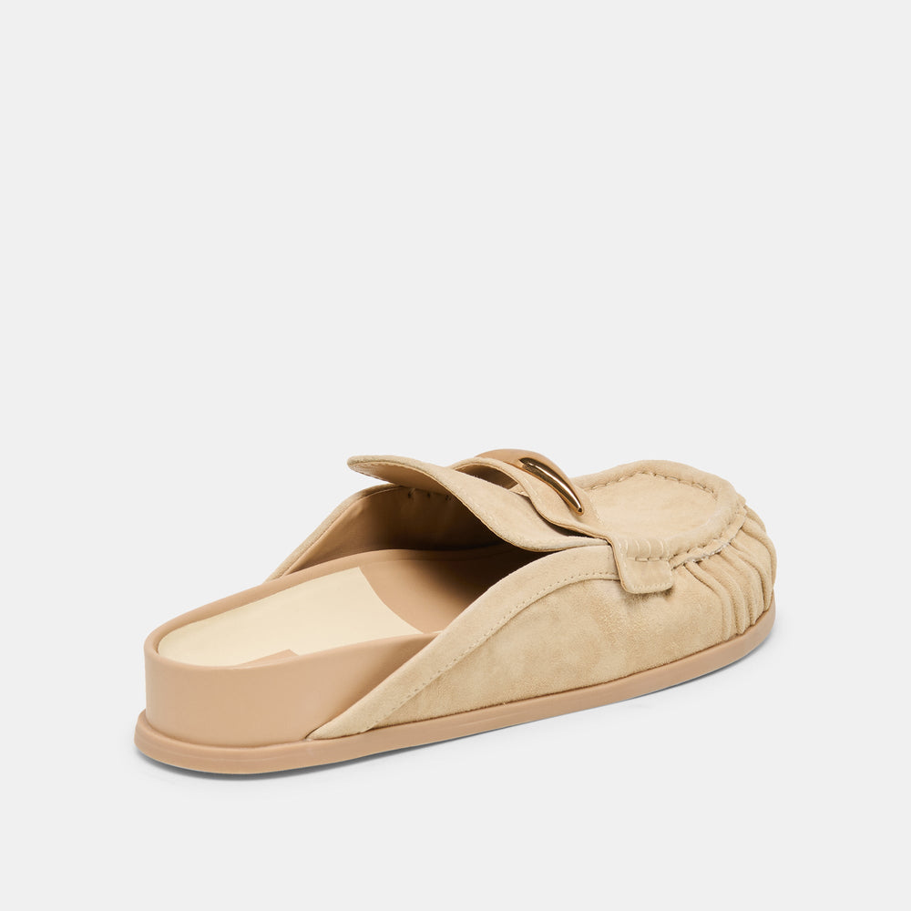 Jodero Almond Suede Flats / Dolce Vita