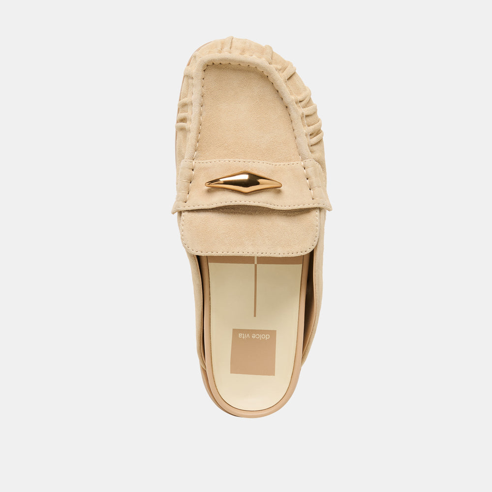 Jodero Almond Suede Flats / Dolce Vita