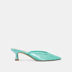 Cleo Sequin Aqua Sequin Heels / Dolce Vita