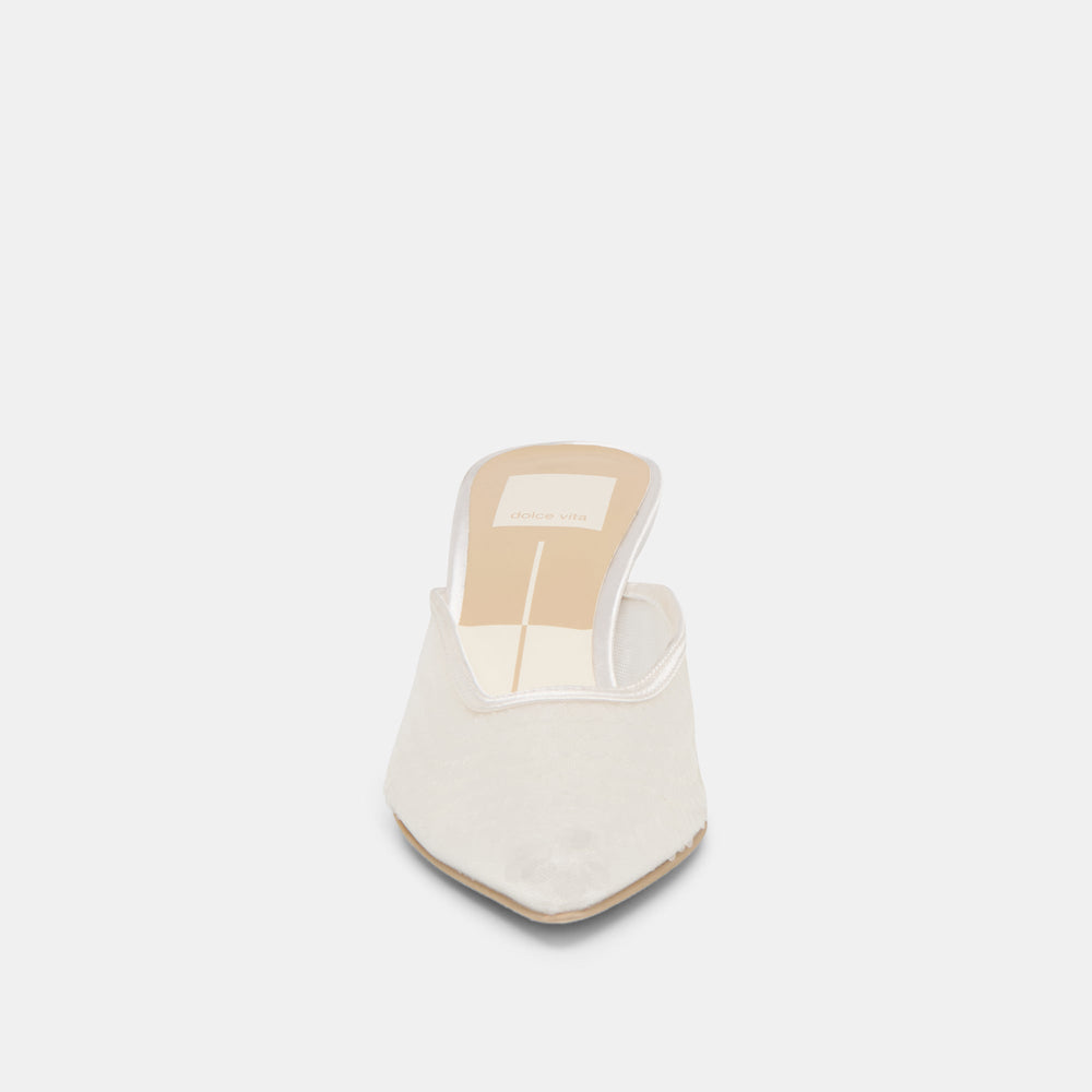 Cleo Ivory Sequin Heels / Dolce Vita