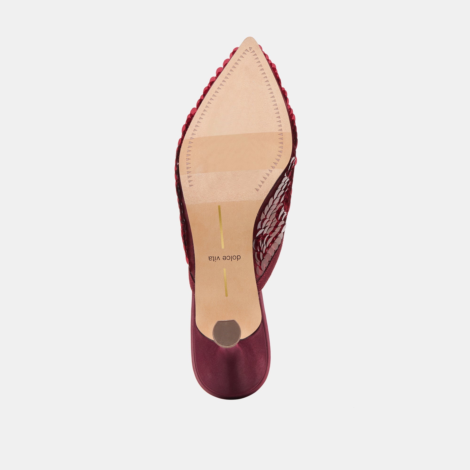 Cleo Cranberry Sequin Heels / Dolce Vita
