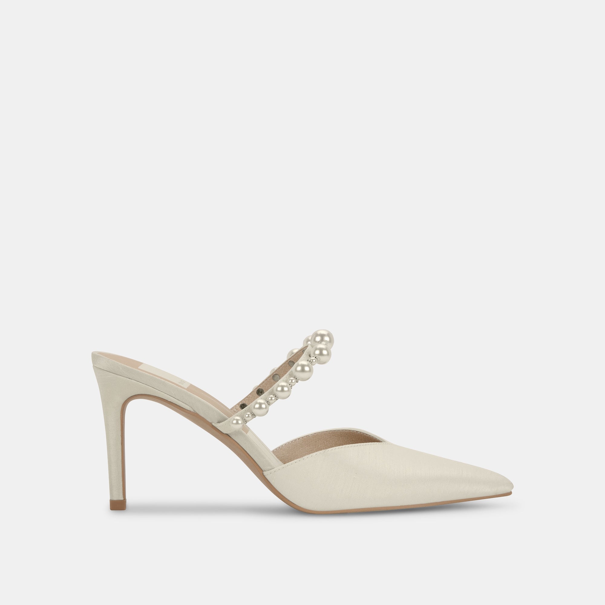 KANIKA Pearl Heels Vanilla Silk | Vanilla Silk Pearl Tapered Heels
 – Dolce Vita / Dolce Vita