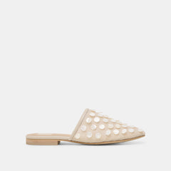 Rova Bead Ivory Disc Mesh Flats / Dolce Vita