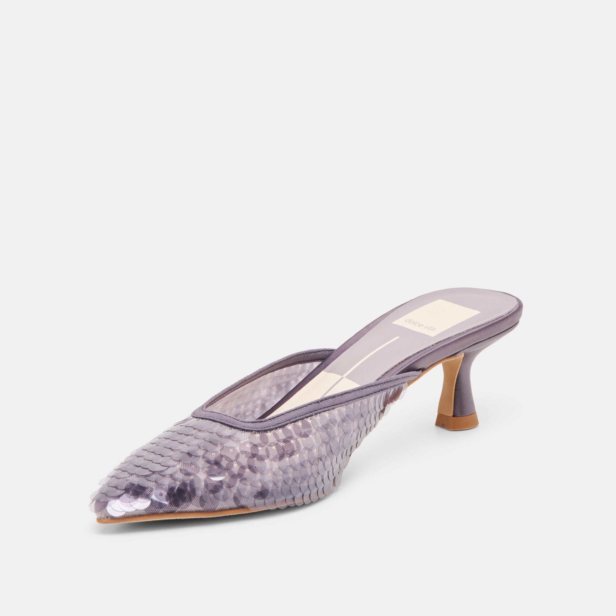 Cleo Smoke Sequin Heels / Dolce Vita