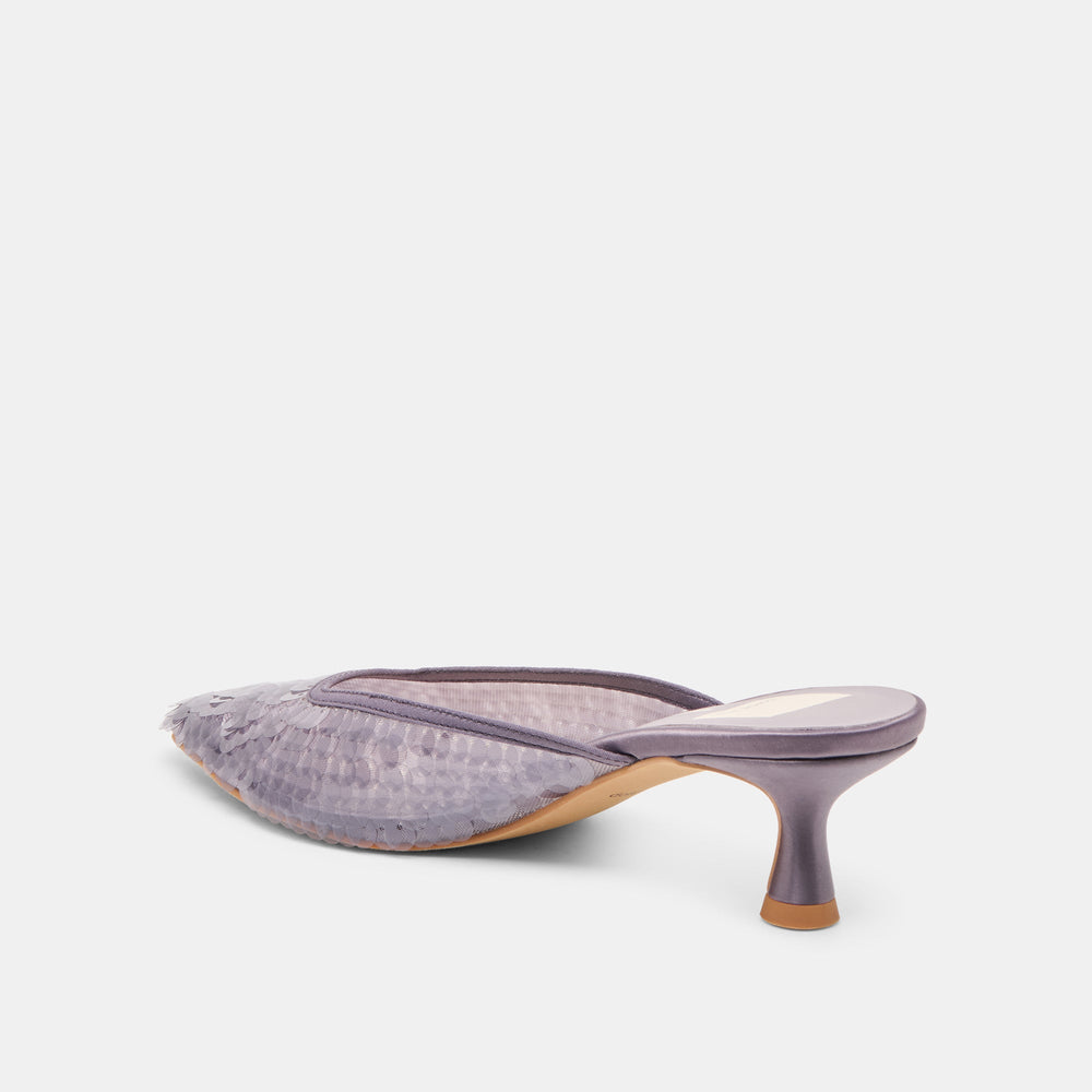 Cleo Smoke Sequin Heels / Dolce Vita