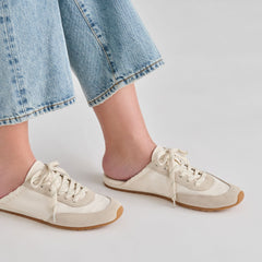 Daris White Nylon Sneakers / Dolce Vita