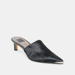 Lexy Nero Calf Hair Heels / Dolce Vita