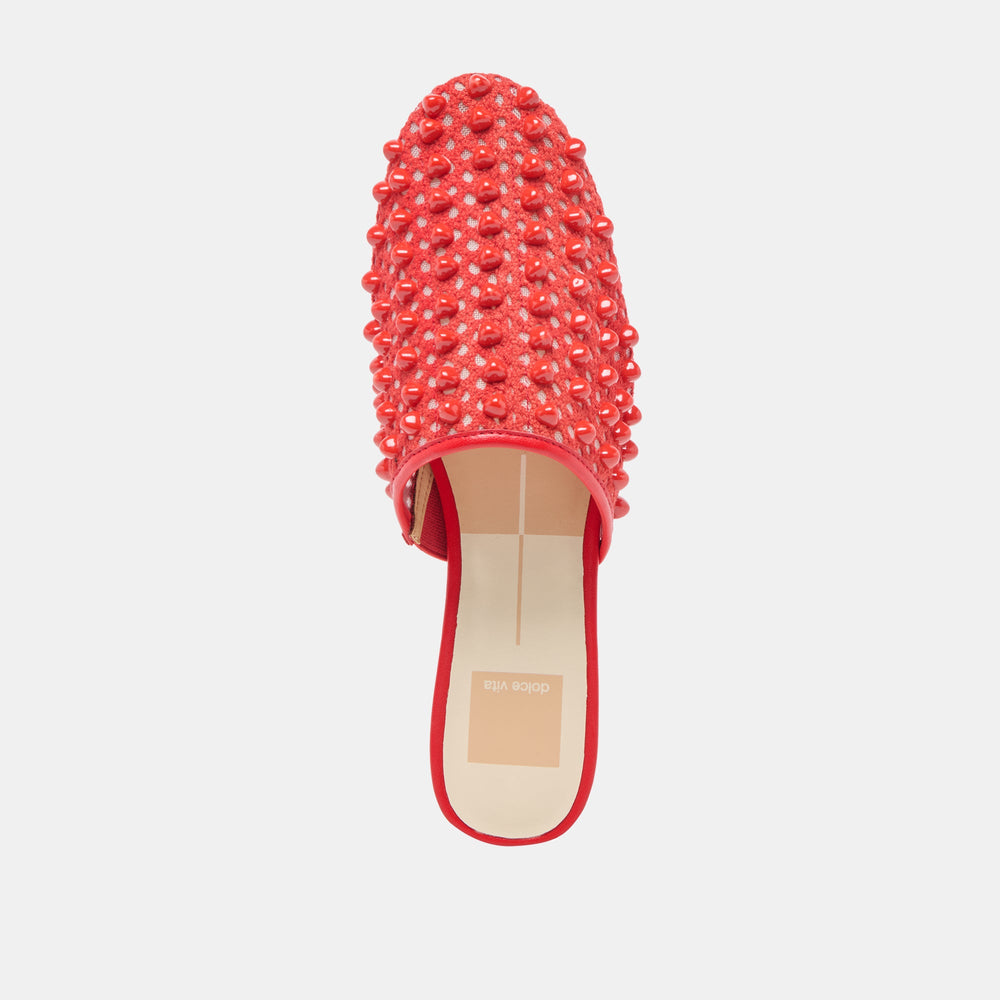 Rova Bead Chili Beaded Mesh Flats / Dolce Vita