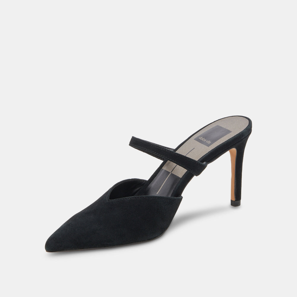 KANIKA WIDE HEELS ONYX SUEDE
 – Dolce Vita / Dolce Vita