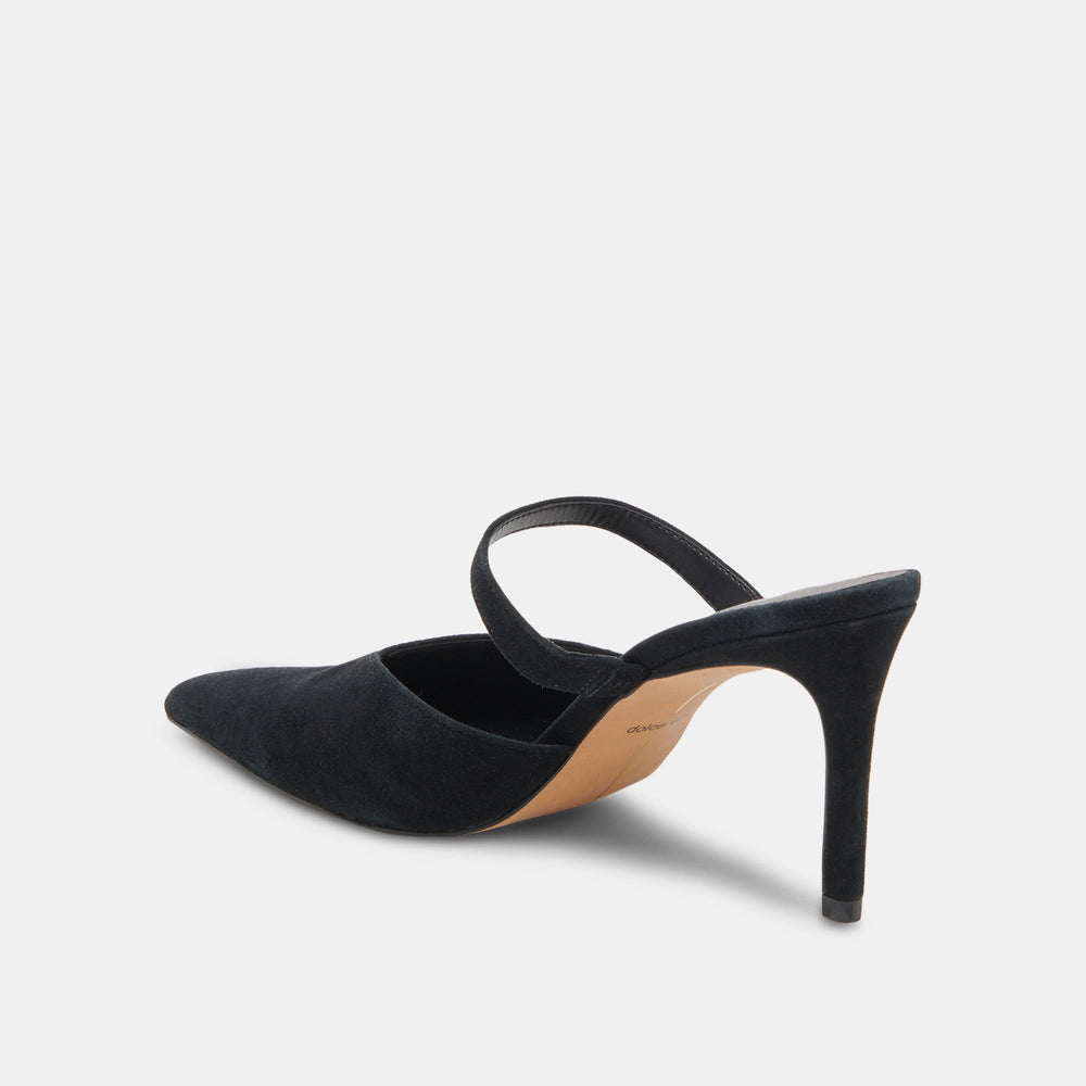 KANIKA WIDE HEELS ONYX SUEDE
 – Dolce Vita / Dolce Vita