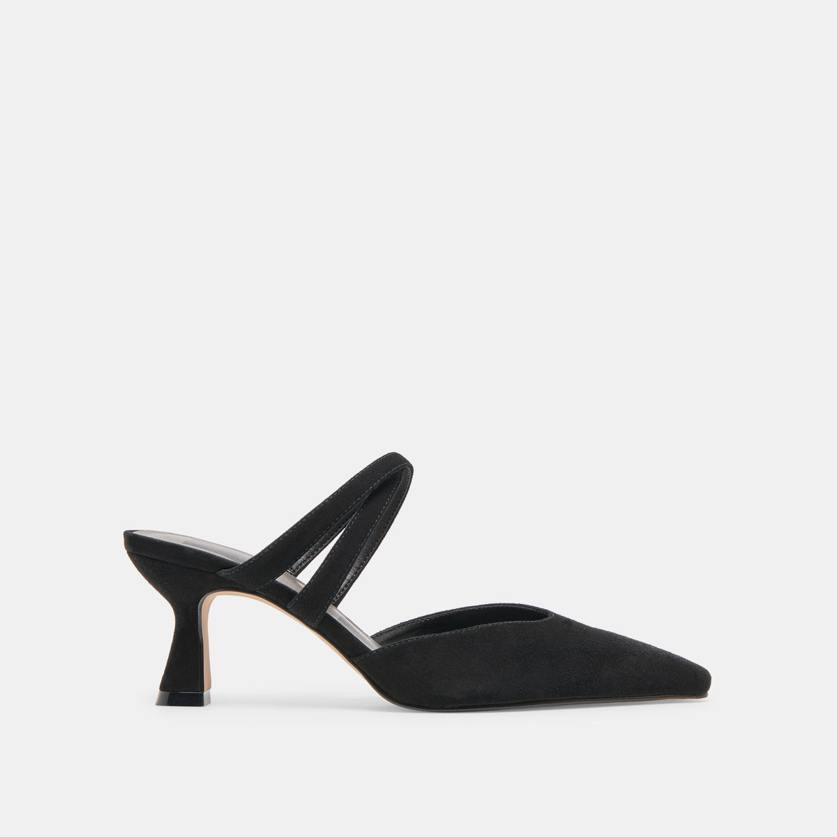 Linore Onyx Suede Heels / Dolce Vita