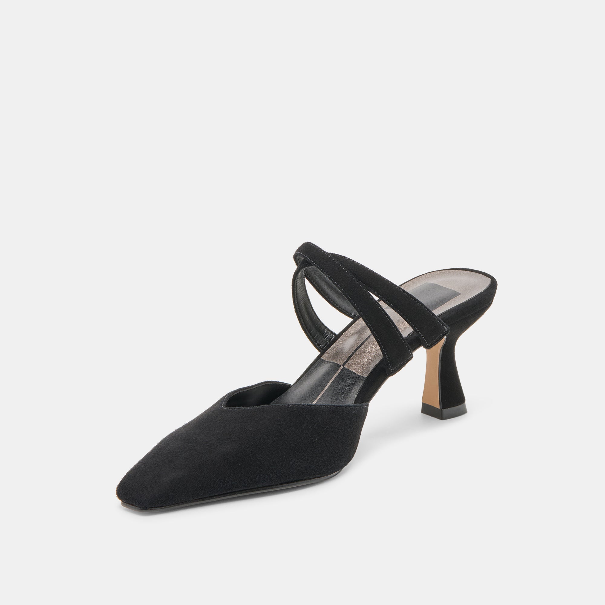 Linore Onyx Suede Heels / Dolce Vita