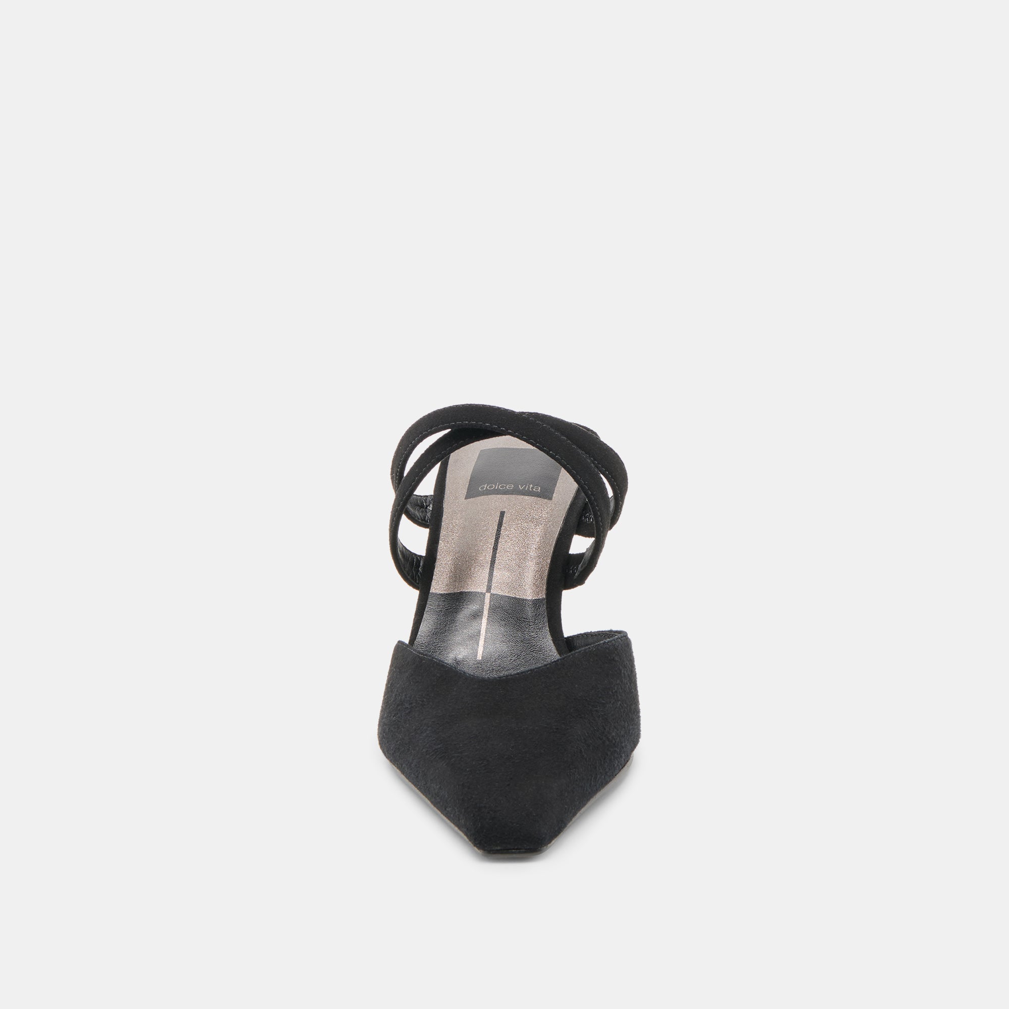 Linore Onyx Suede Heels / Dolce Vita