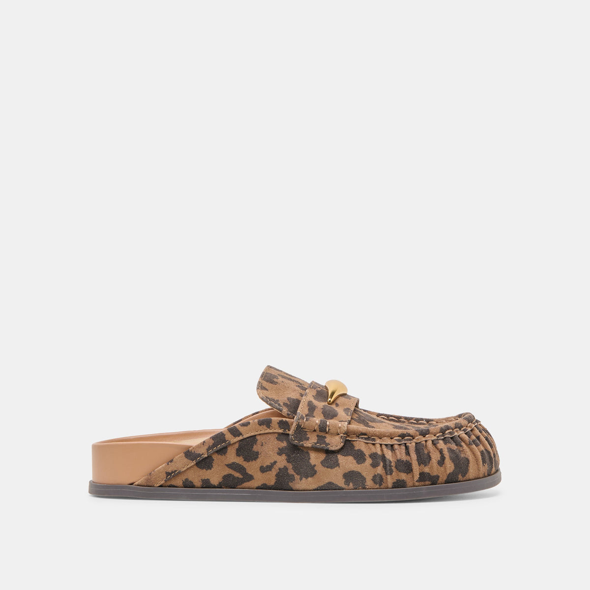 Jodero Brown Leopard Printed Suede Flats / Dolce Vita