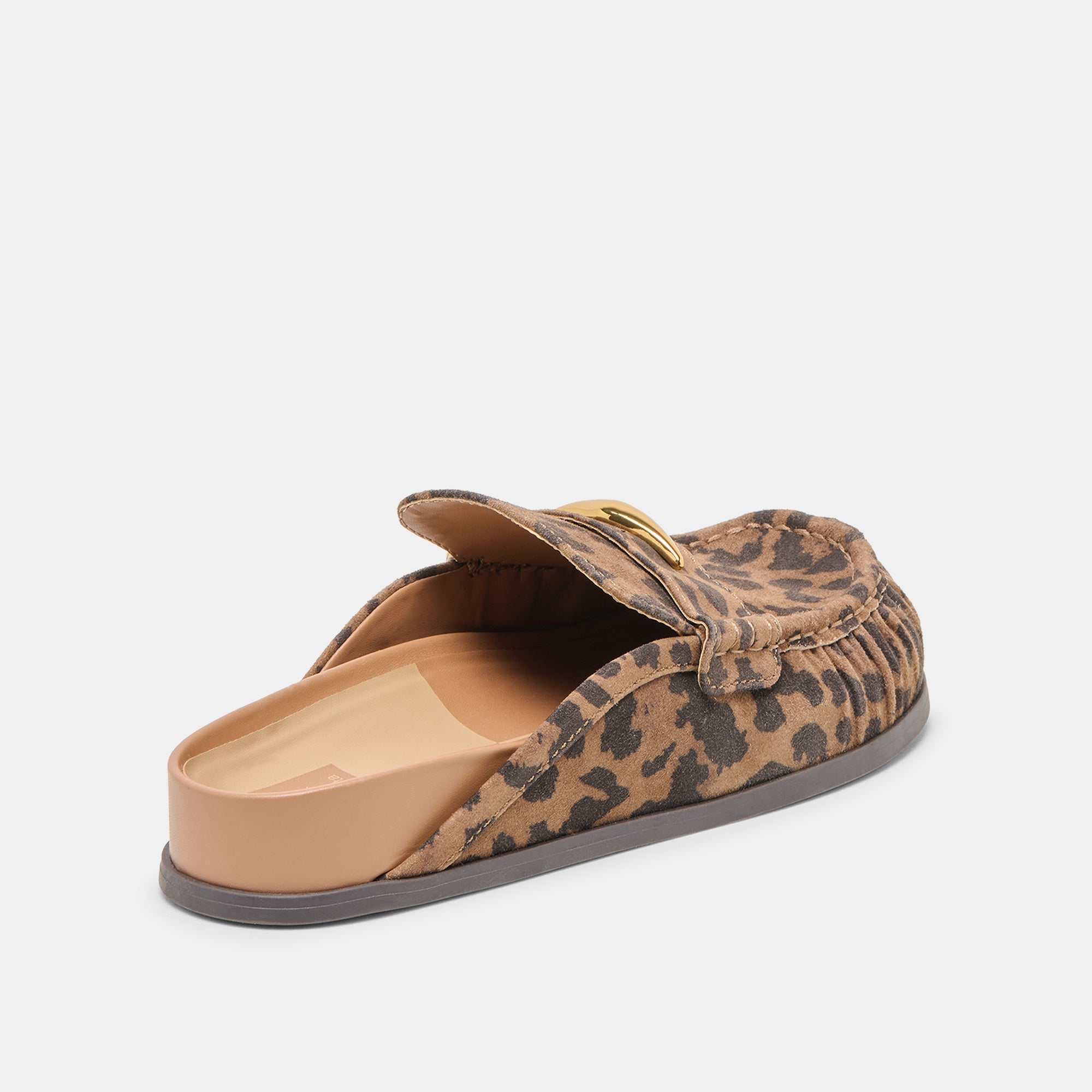 Jodero Brown Leopard Printed Suede Flats / Dolce Vita