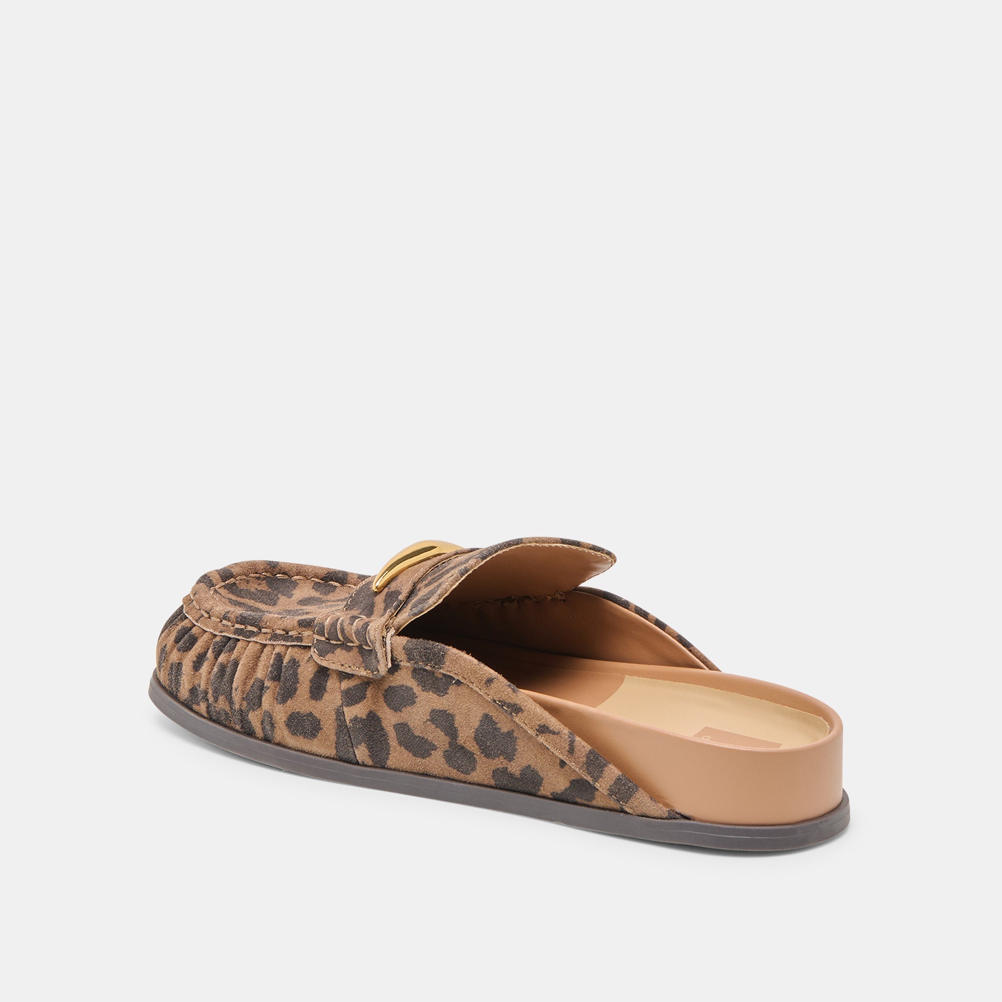 Jodero Brown Leopard Printed Suede Flats / Dolce Vita