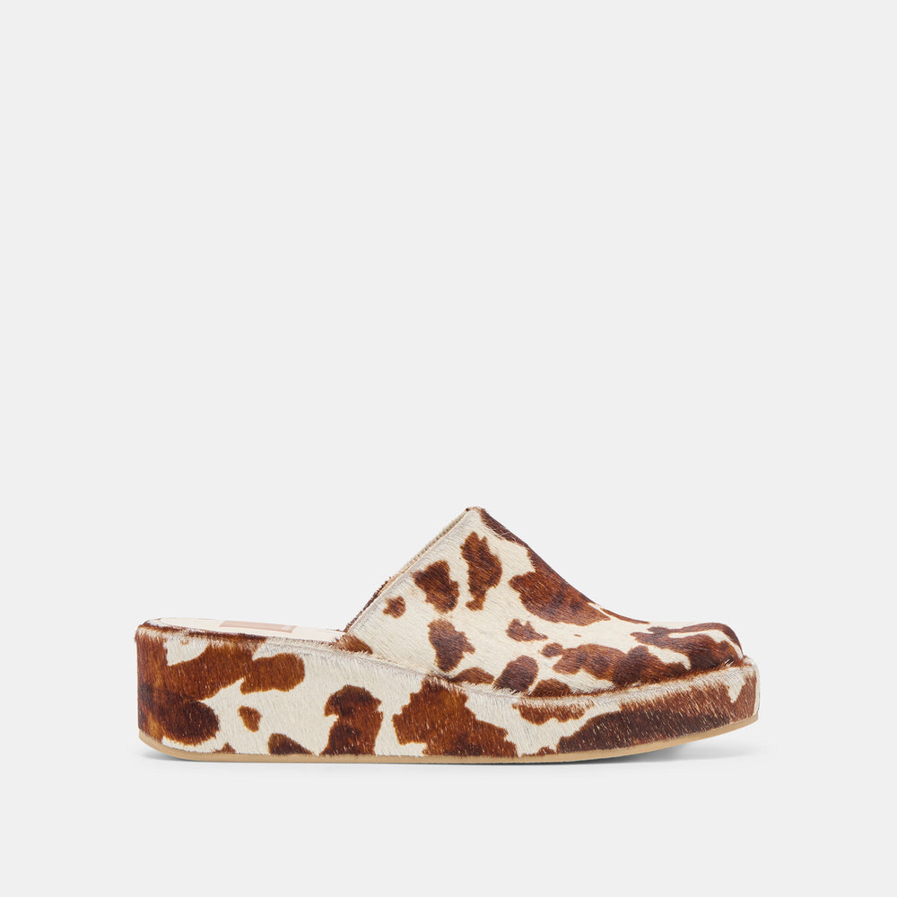Rosita Cocoa Taurus Calf Hair Flats / Dolce Vita