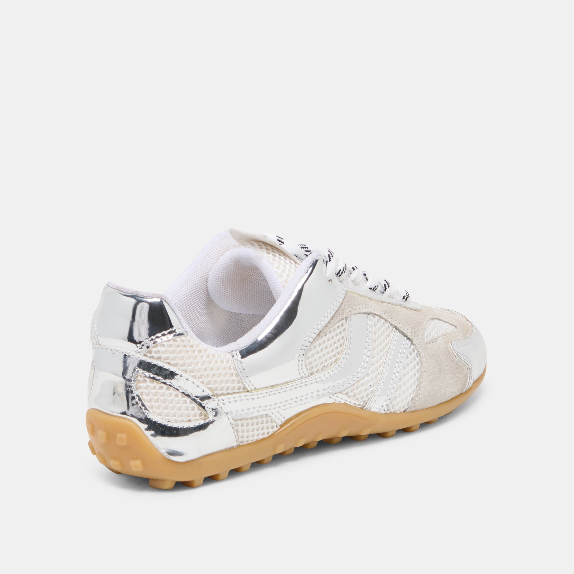 Myles Silver Multi Leather Sneakers / Dolce Vita