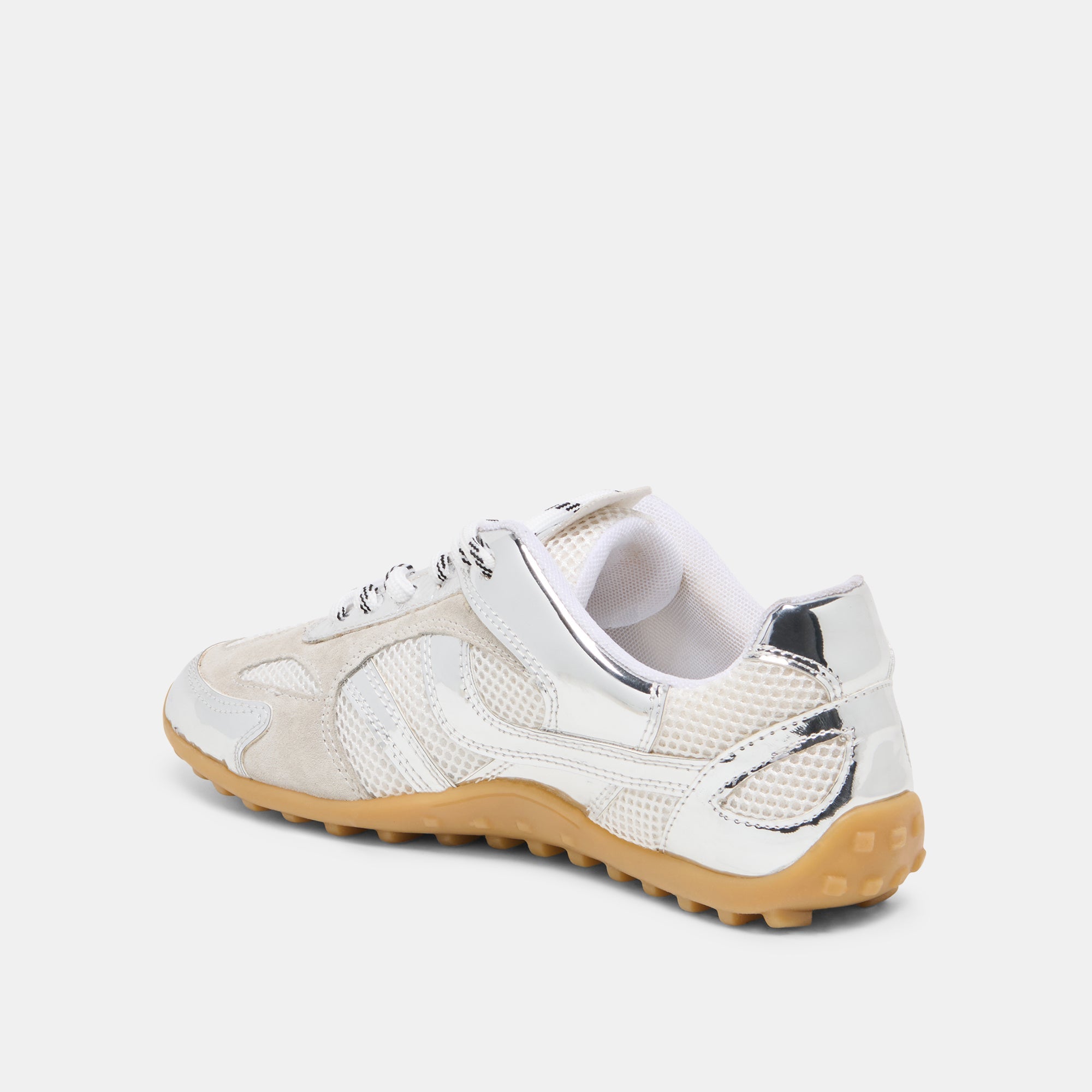 Myles Silver Multi Leather Sneakers / Dolce Vita