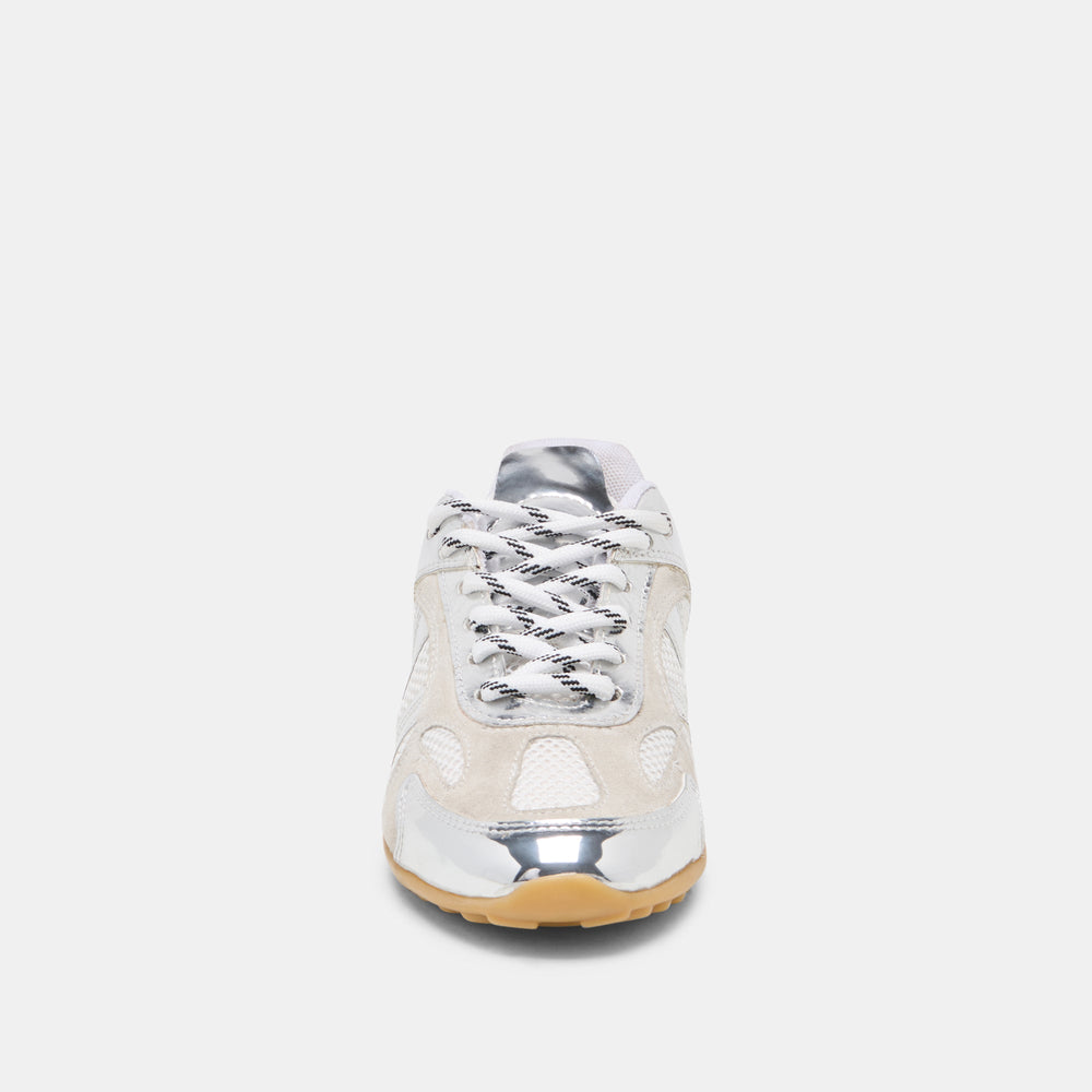 Myles Silver Multi Leather Sneakers / Dolce Vita