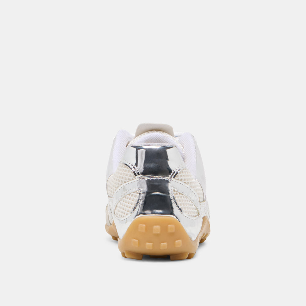 Myles Silver Multi Leather Sneakers / Dolce Vita