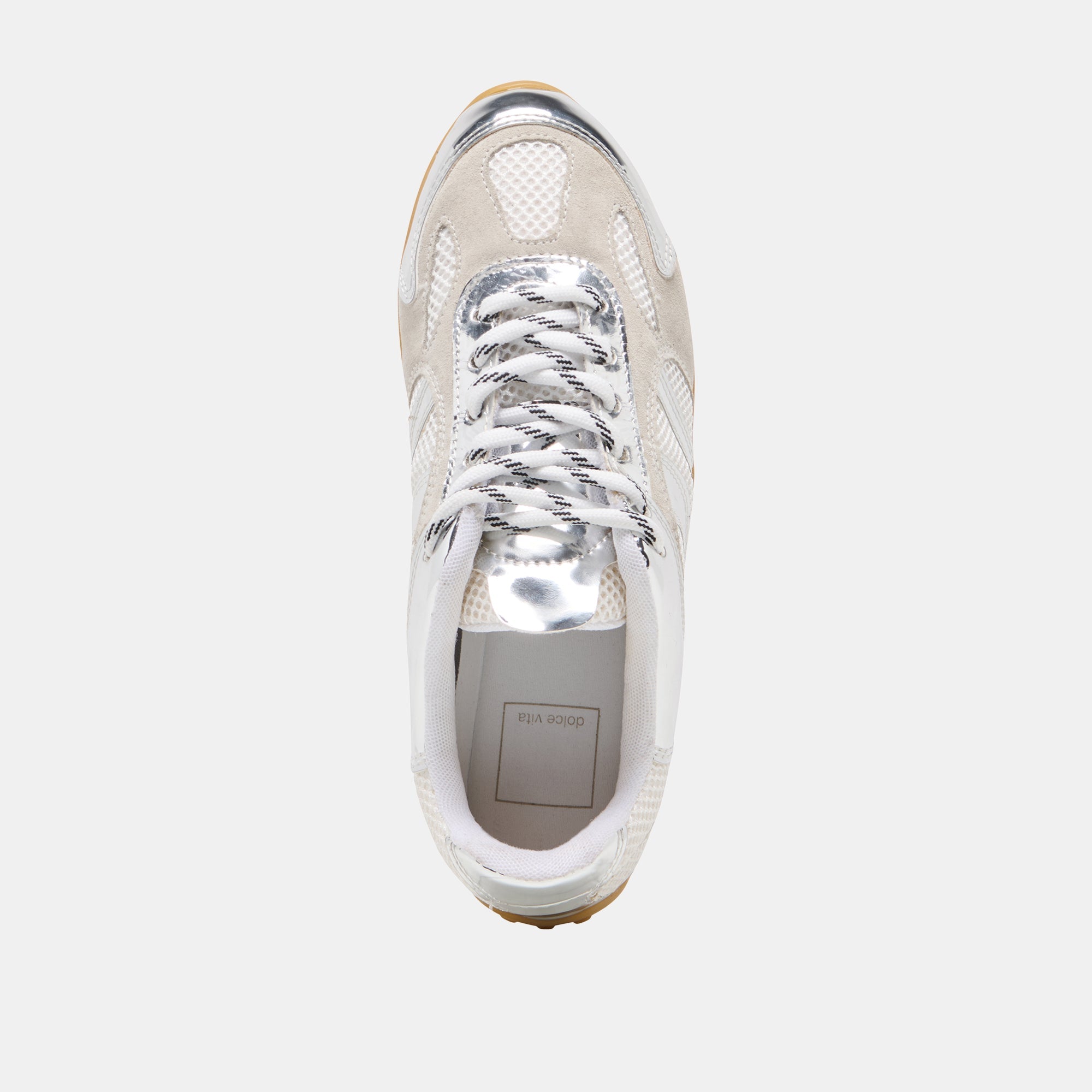 Myles Silver Multi Leather Sneakers / Dolce Vita