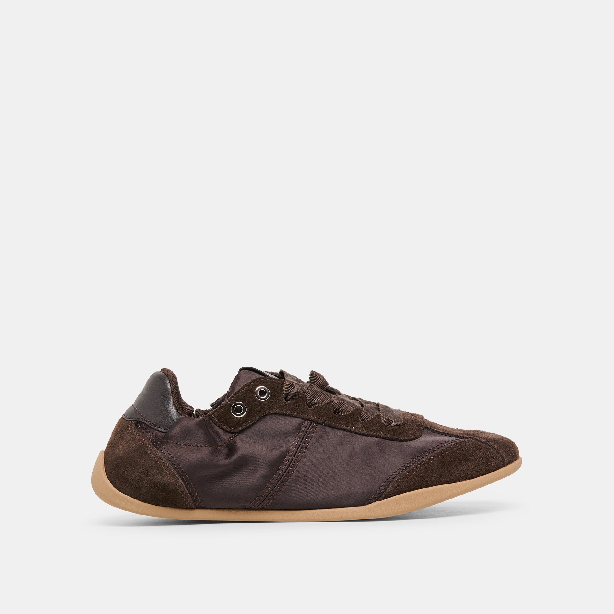 Dakoda Dk Brown Satin Sneakers / Dolce Vita