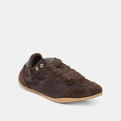 Dakoda Dk Brown Satin Sneakers / Dolce Vita