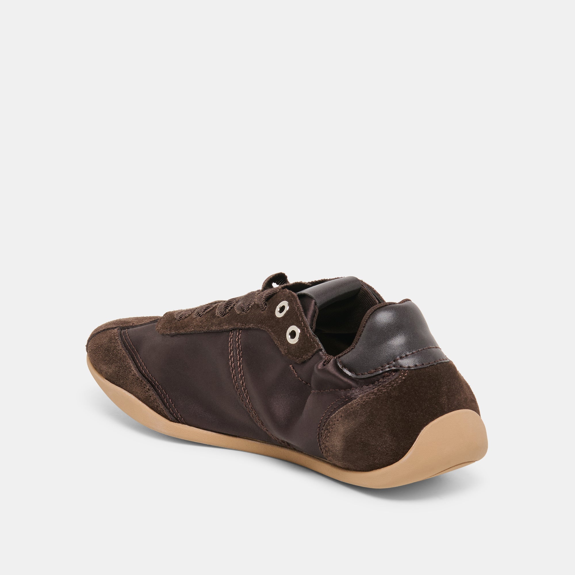 Dakoda Dk Brown Satin Sneakers / Dolce Vita