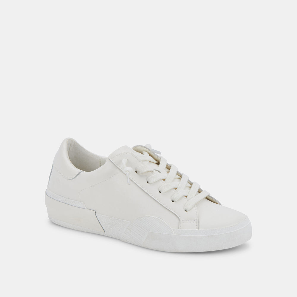 Zina 306 Sneakers White Recycled Leather | White Leather Sneakers
 – Dolce Vita / Dolce Vita