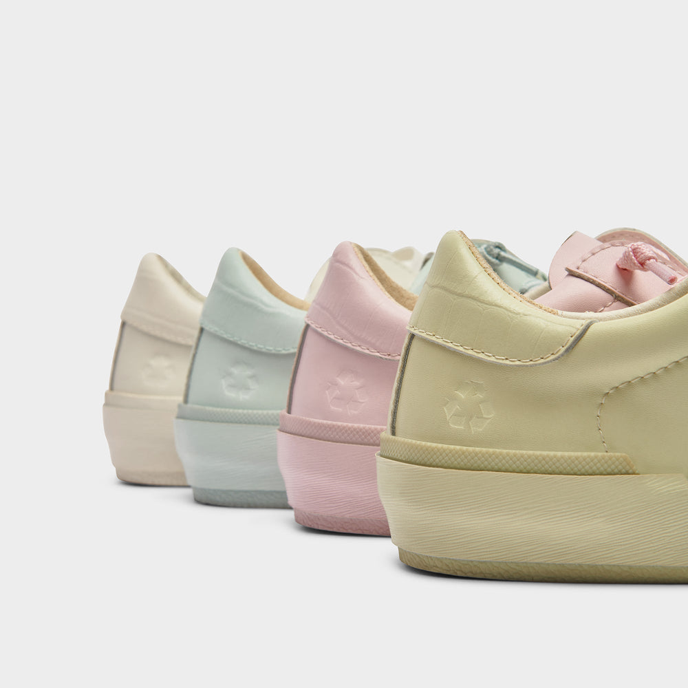 Zina 306 Sneakers White Recycled Leather | White Leather Sneakers
 – Dolce Vita / Dolce Vita