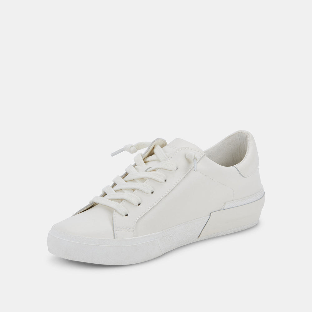 Zina 306 Sneakers White Recycled Leather | White Leather Sneakers
 – Dolce Vita / Dolce Vita
