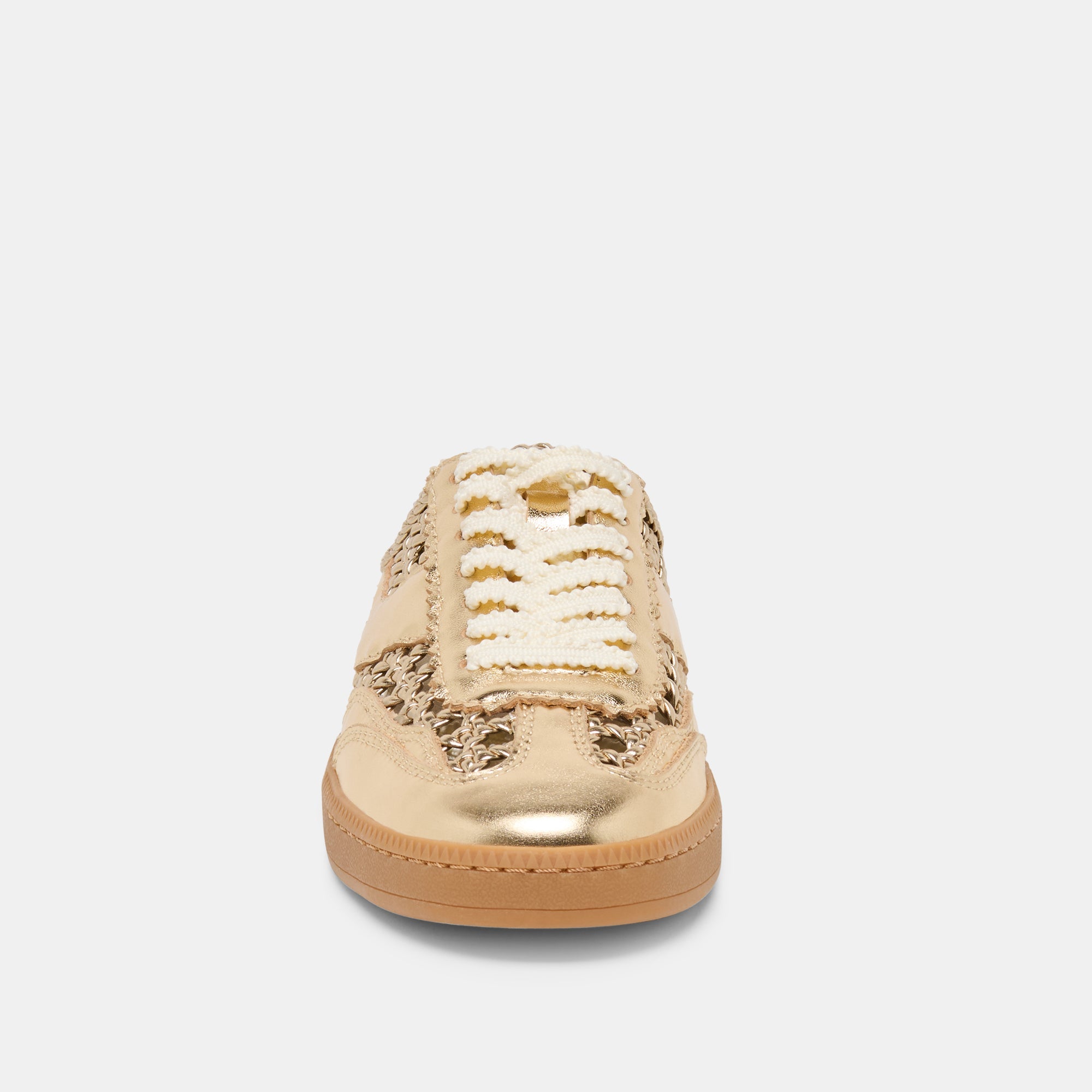 Notice Slide Gold Woven Stella Sneakers / Dolce Vita