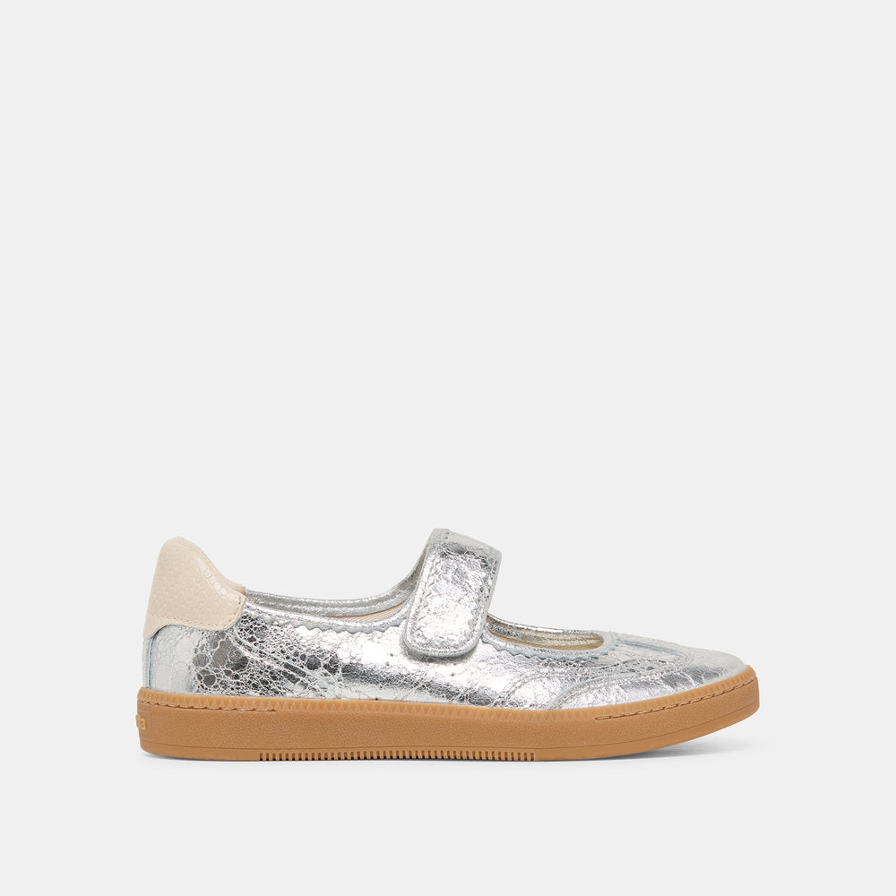 Nanet Silver Leather Sneakers / Dolce Vita