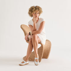 Nanet Silver Leather Sneakers / Dolce Vita