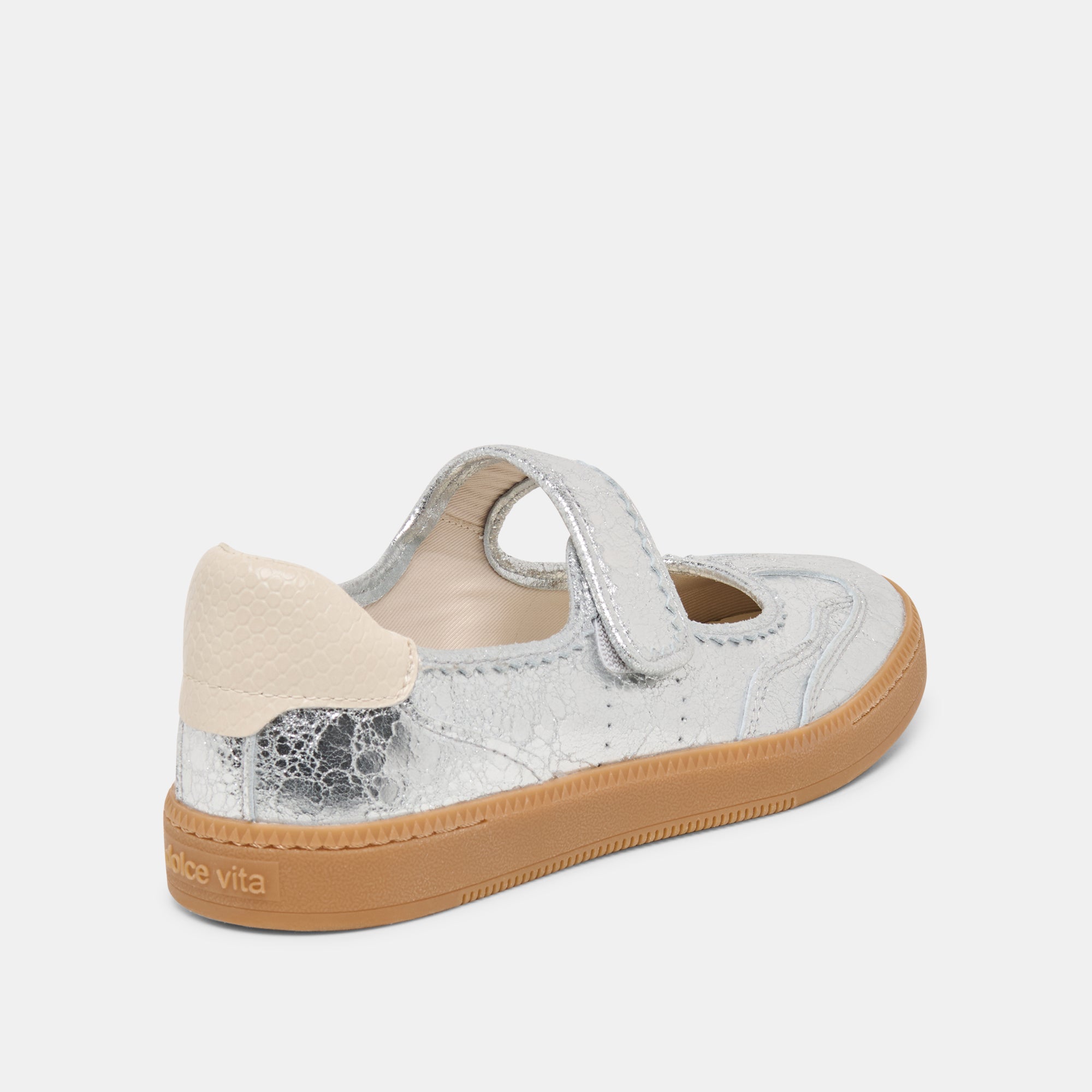 Nanet Silver Leather Sneakers / Dolce Vita