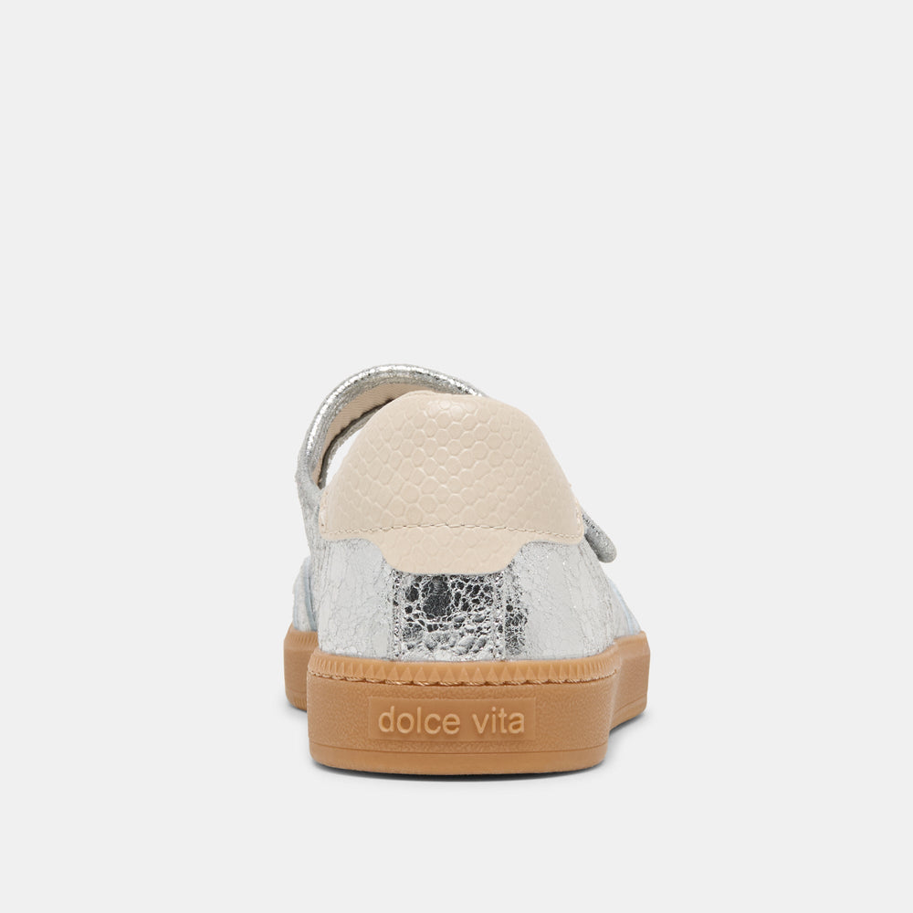 Nanet Silver Leather Sneakers / Dolce Vita