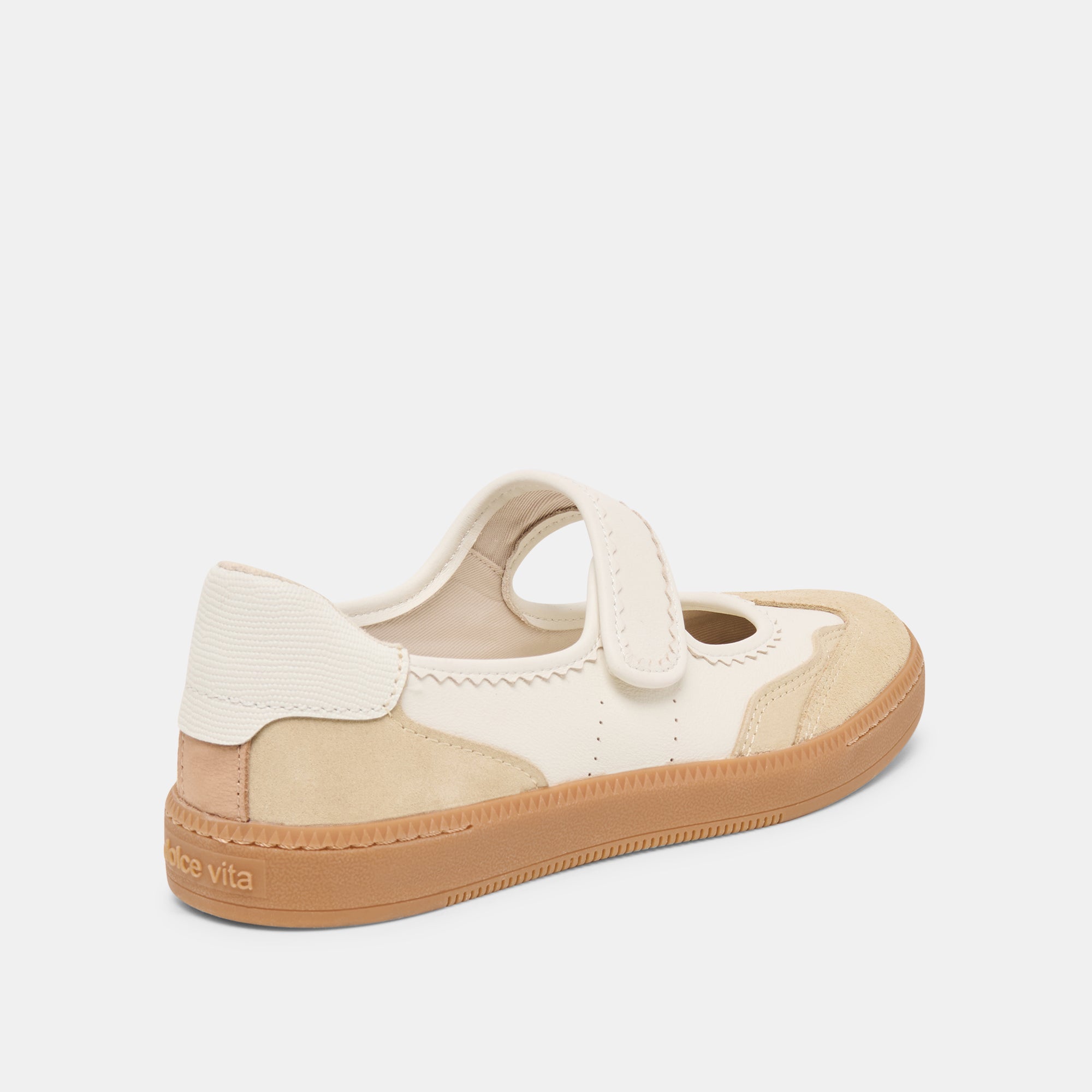 Nanet Ivory Multi Leather Sneakers / Dolce Vita