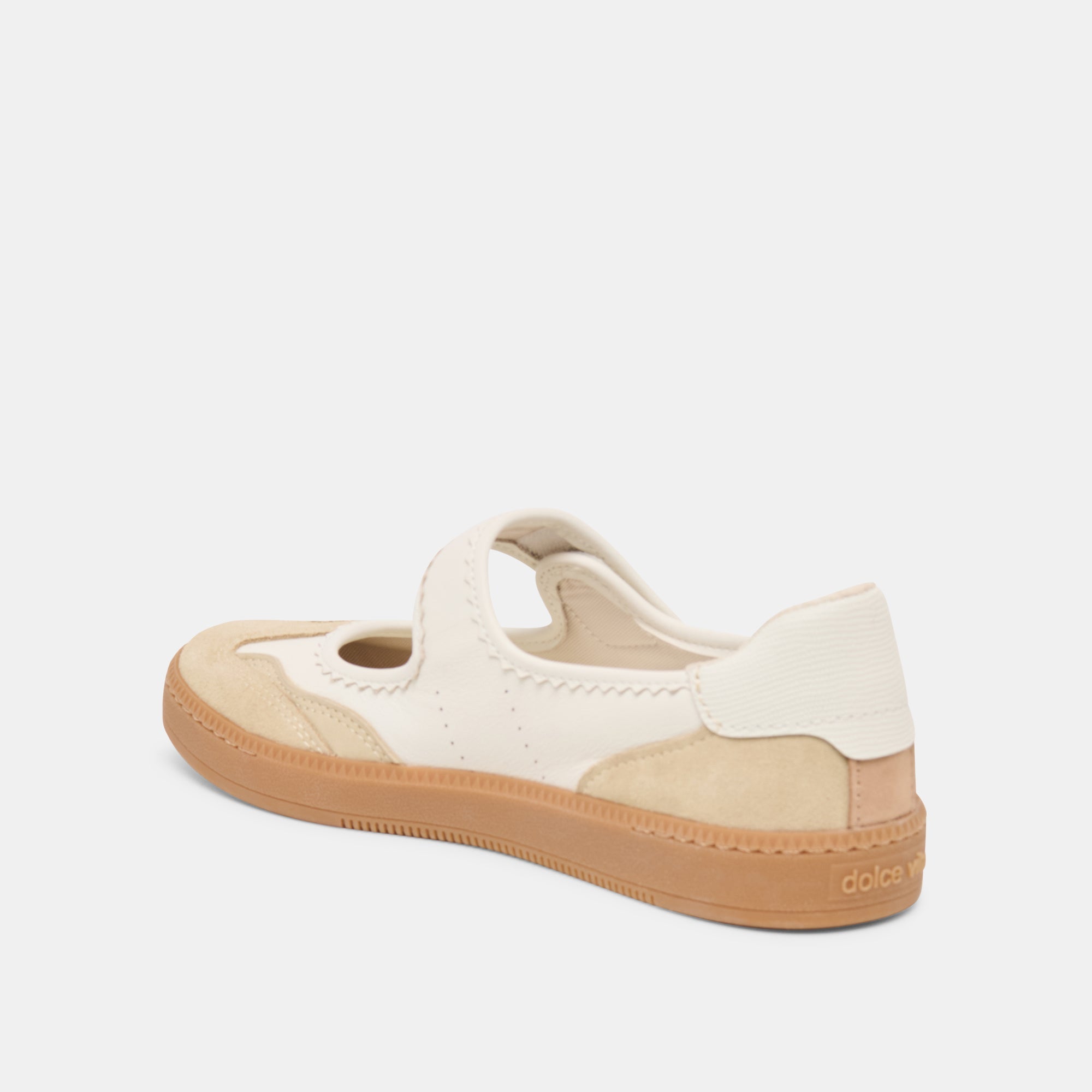 Nanet Ivory Multi Leather Sneakers / Dolce Vita