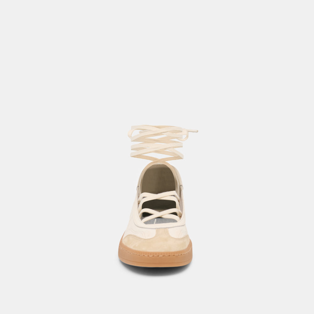 Nyomie Ivory Multi Leather Sneakers / Dolce Vita