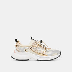 Selmar Silver Gold Leather Sneakers / Dolce Vita