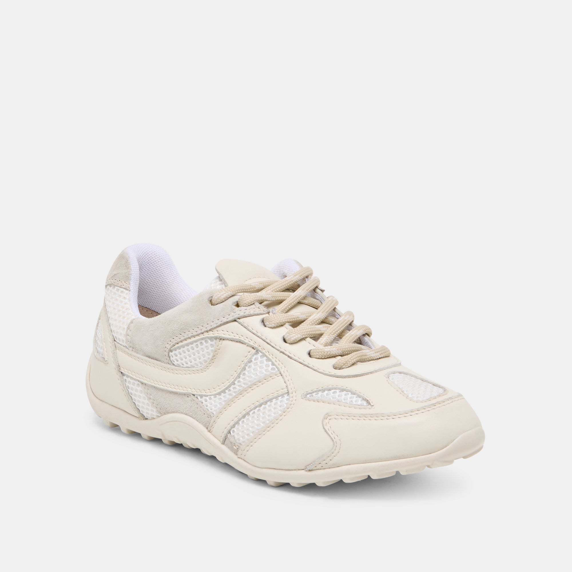 Myles White Multi Leather Sneakers / Dolce Vita