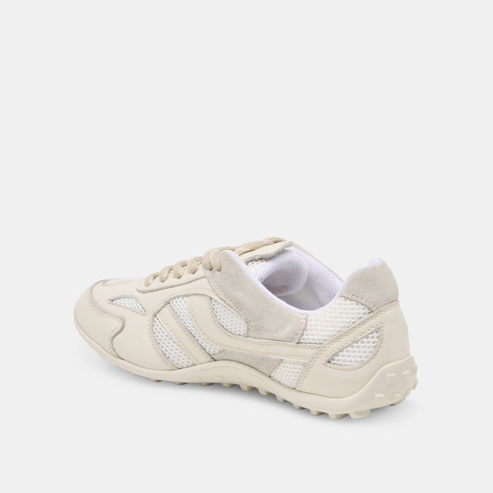 Myles White Multi Leather Sneakers / Dolce Vita