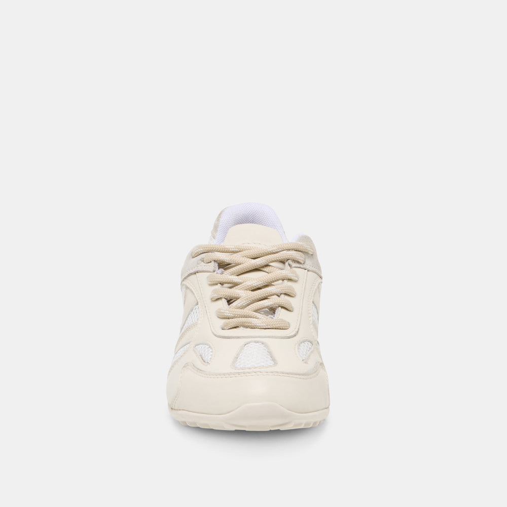 Myles White Multi Leather Sneakers / Dolce Vita