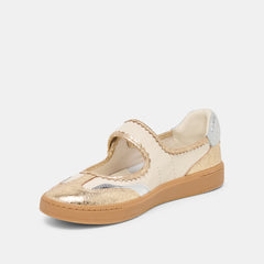 NANET Metallic Multi Leather Mary-Jane Sneakers / Dolce Vita