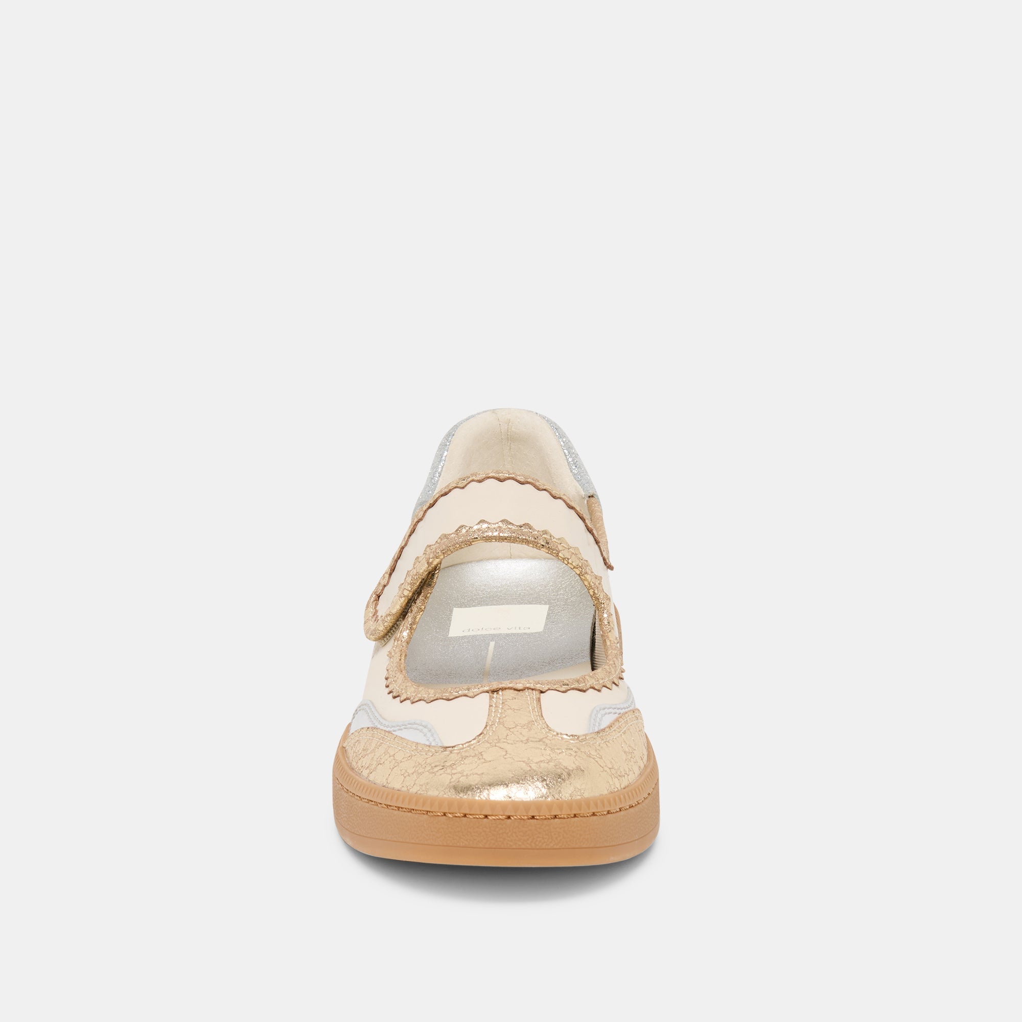 NANET Metallic Multi Leather Mary-Jane Sneakers / Dolce Vita