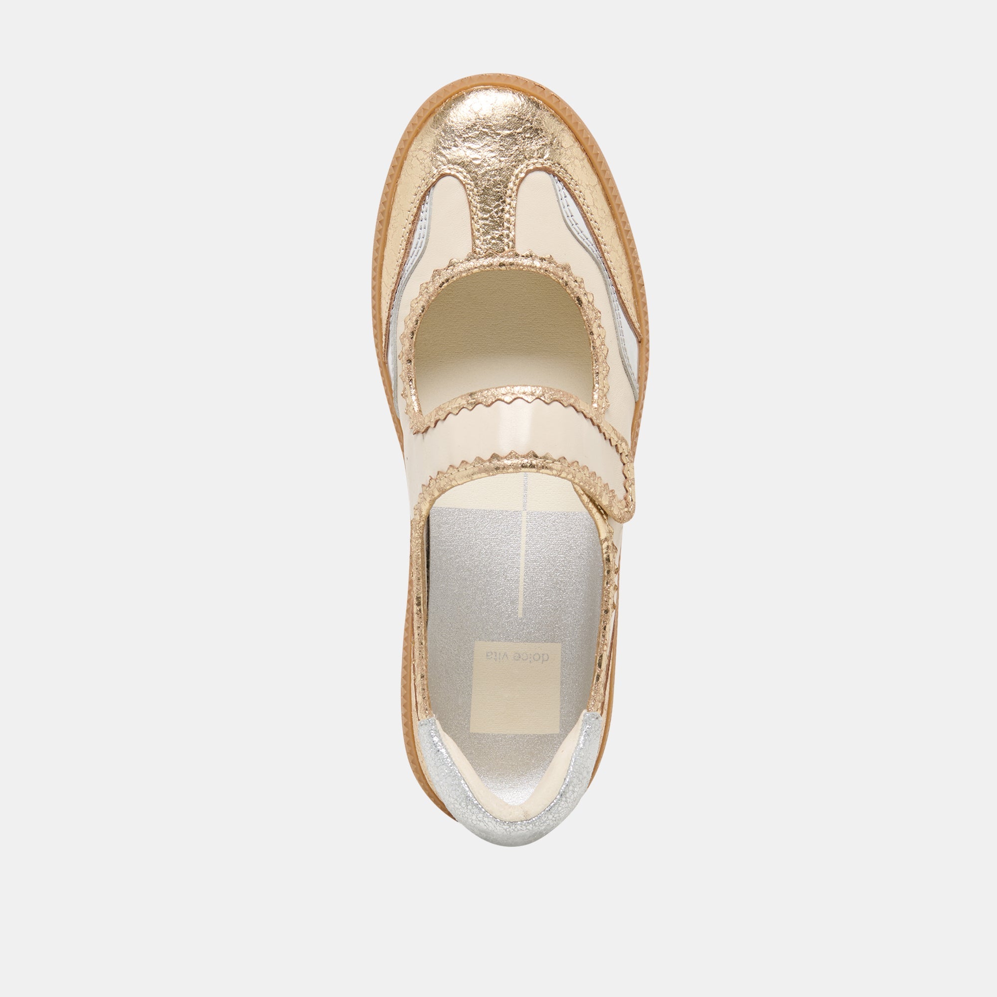 NANET Metallic Multi Leather Mary-Jane Sneakers / Dolce Vita